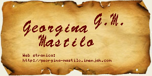Georgina Mastilo vizit kartica